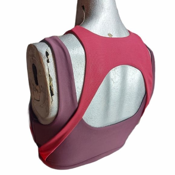 Good American NWT Burgundy Athletic SportsBra Legging Set Medium - Picture 7 of 11